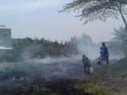 Kemarau Bakar sampah, Perumahan Dasana Indah Nyaris Terbakar