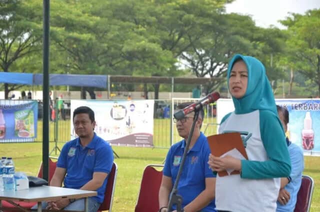 HUT ke-10 Tangsel : Kecamatan Setu Gelar Lomba Gerak Jalan dan Lintas Alam