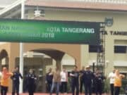 Peringati HKN, Jokowi Senam Bersama Masyarakat Tangerang