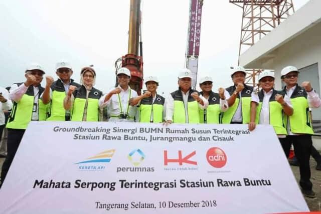 3 BUMN Bangun Rusun Terintegrasi 3 Stasiun di Tangsel dan Tangerang