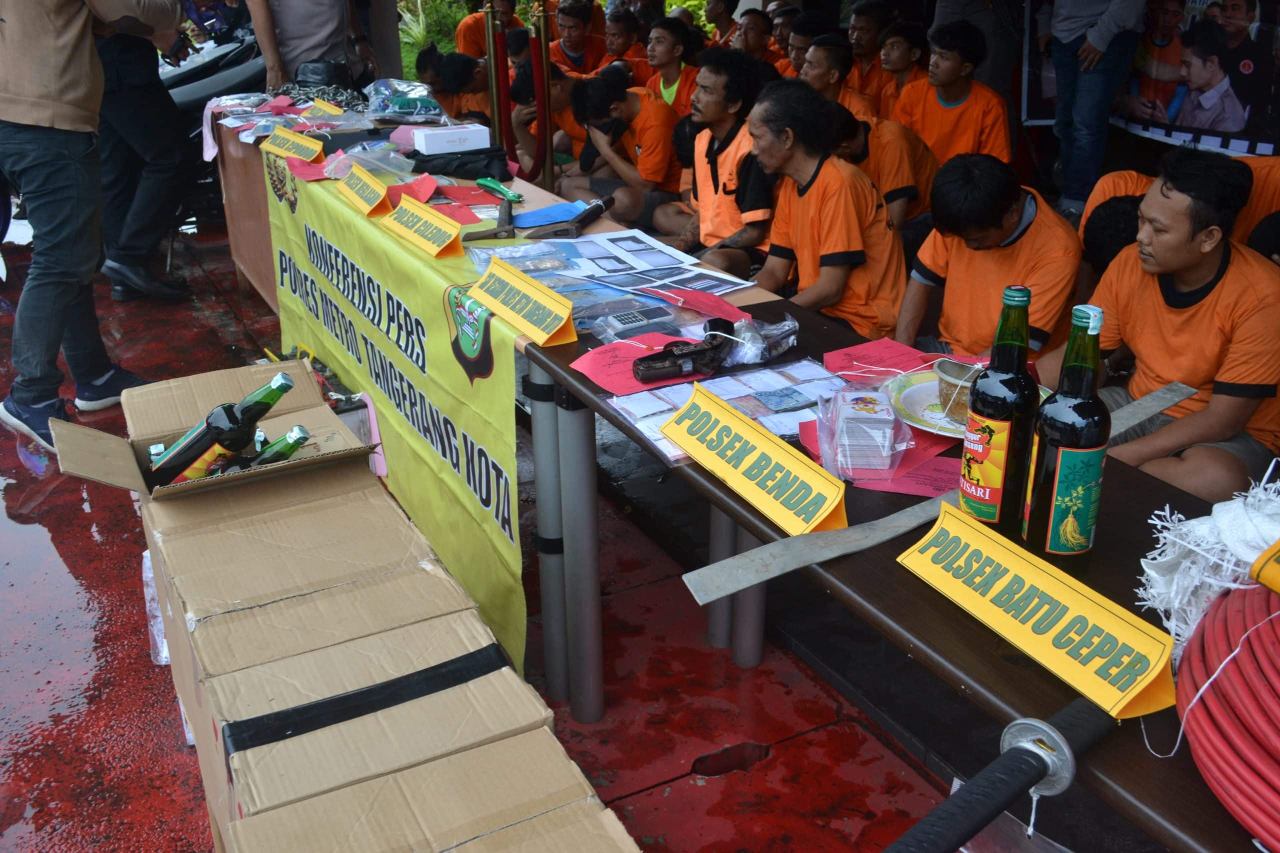 Oprasi Pekat Jaya 2018, Polres Metro Tangerang Kota Amankan 48 Tersangka Kasus Berbeda