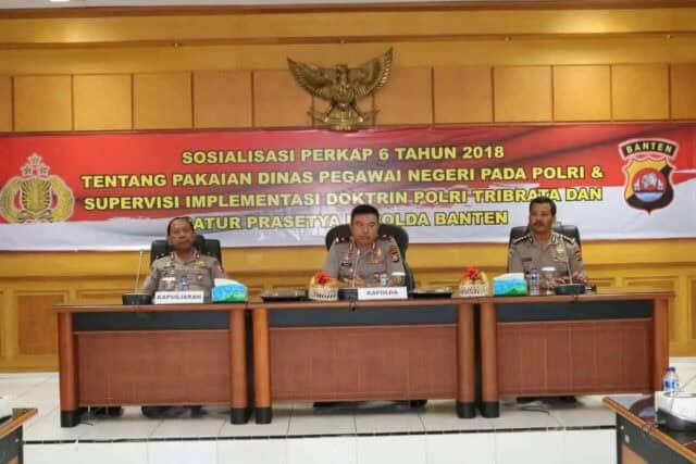 Supervisi Polda Banten Bahas Tentang Pakaian PNS Polri