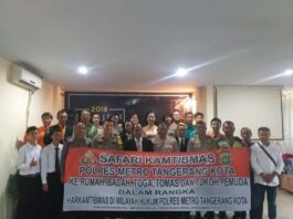 Wakapolres Tangerang Kota Safari Kamtibmas di GBI Iskandar Muda