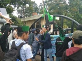 Demo HMI, Minta APBD Pemkot Tangerang Tepat Sasaran