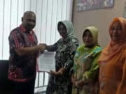 Pejabat Kantor Penghubung Perwakilan Propinsi Sumut kunjungi Kantor PMB Tangsel