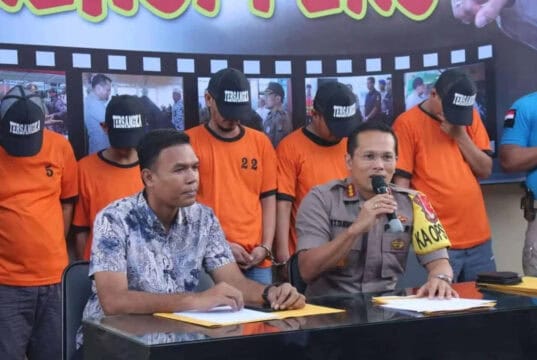 Lima Pelaku Curat Barang Ekspor Milik PT. DI Dibekuk Polisi