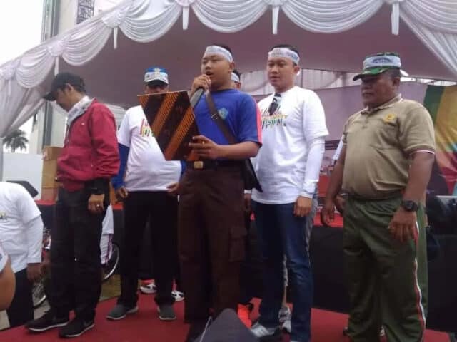 Kapolres Serang, Semarakkan Jalan Santai Dan Senam Kolosal