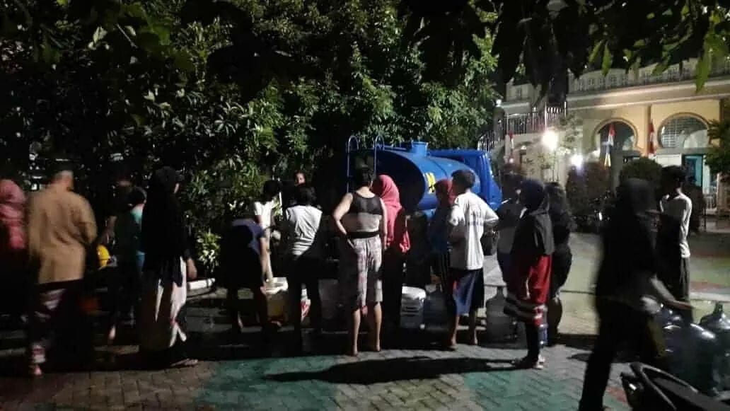 PDAM TKR Ganguan, PDAM TB Kirim Bantuan Air Bersih