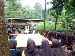 Pengurus Baru Saka Taruna Bumi Kwarran Cibeber, Lebak-Banten Belajar Pertanian Alami