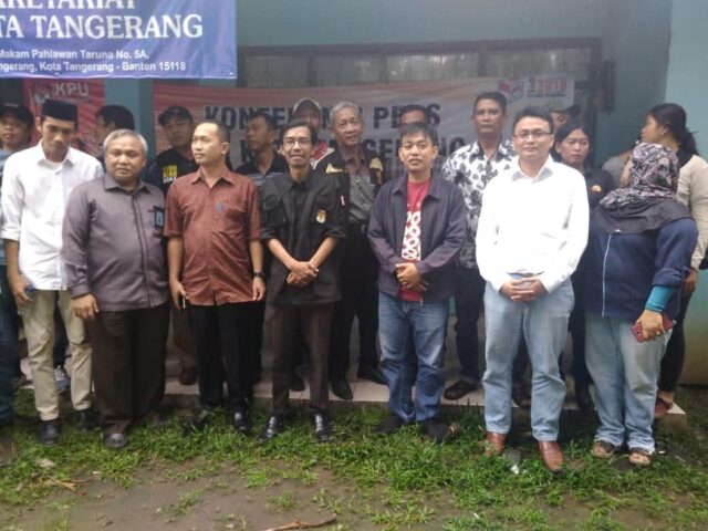 KPU Sambangi PWI Kota Tangerang Jelaskan Tata Kelola Logistik Pemilu 2019
