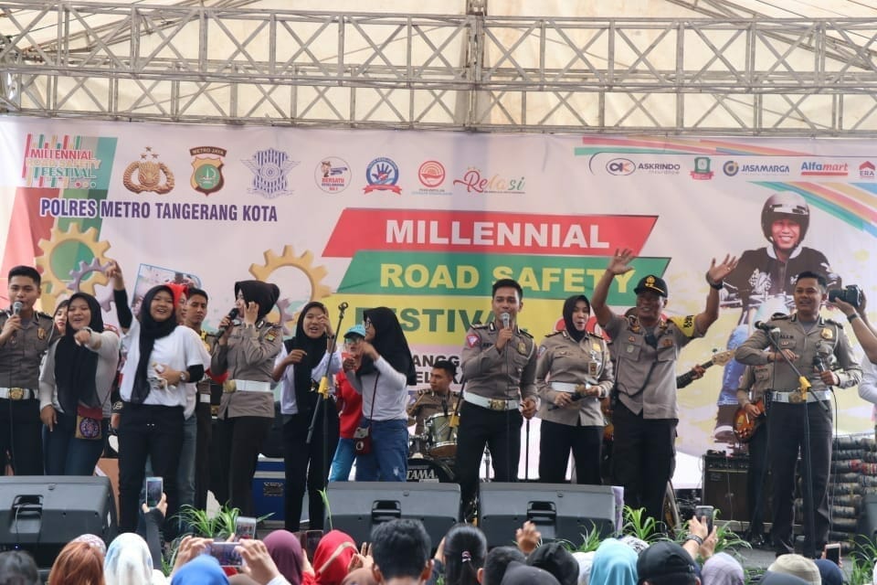 Ada Motor Jokowi di Roadshow Millennial Road Safety Festival Kota Tangerang