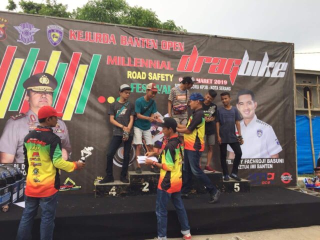 Ini Hasil Lengkap Juara Drag Bike Piala Kapolda Banten 2019
