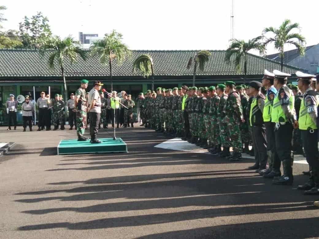 Bacakan Amanat Kasad, Kapolrestro Upacara Di Makodim 0506/Tgr
