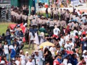 Polda Banten, Amankan Kampanye Terbuka Capres 01