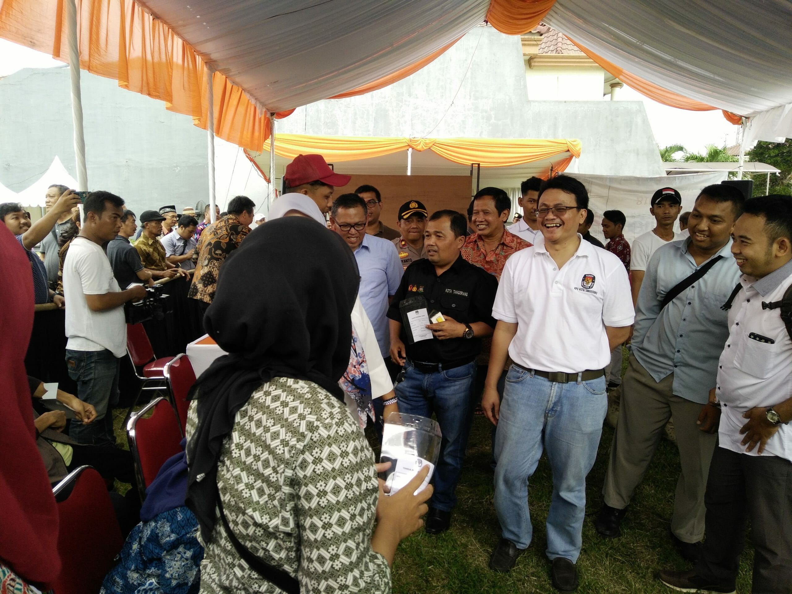 Warga Kurang Antusias Datangi TPS Simulasi KPU Kota Tangerang