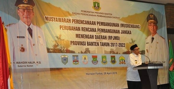 Gubernur Banten RPJMD Harus Antisipasi Perkembangan Kedepan