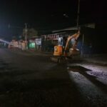 Gubernur Respon Cepat Kerusakan Jalan Ayip Usman Dengan Diperbaiki Langsung Malam Ini Juga