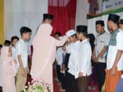Bukber Polsek Karawaci Santuni Puluhan Yatim