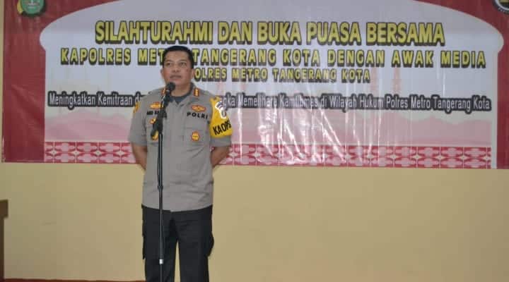 Tingkatkan kemitraan, Kapolrestro Tangerang Kota Ajak Awak Media Bukber