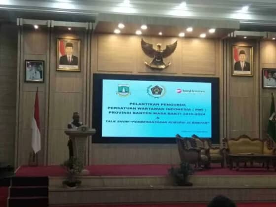 Pengurus PWI Banten Periode 2019-2024, Resmi Dilantik Ketum PWI Pusat
