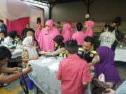 Bersama Yayasan Duta Perduli Bangsa Polsek Benda Gelar Baksos HUT Bhayangkara ke-73