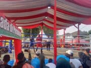 Pertandingan Tinju di Festival Cisadane Dipenuhi Penonton