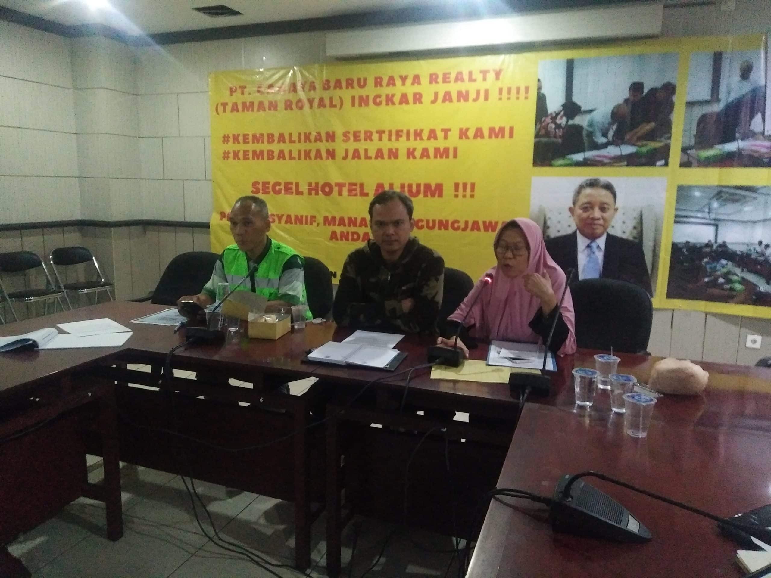 Warga Ancam Segel Hotel Allium Kota Tangerang