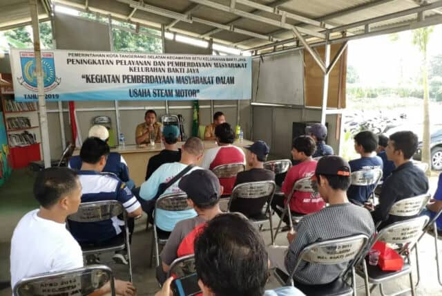 20 Peserta Diajarkan Usaha Steam di Kelurahan Bakti Jaya