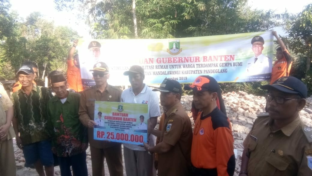 Bantu Korban Gempa, Gubernur Banten Gerak Cepat