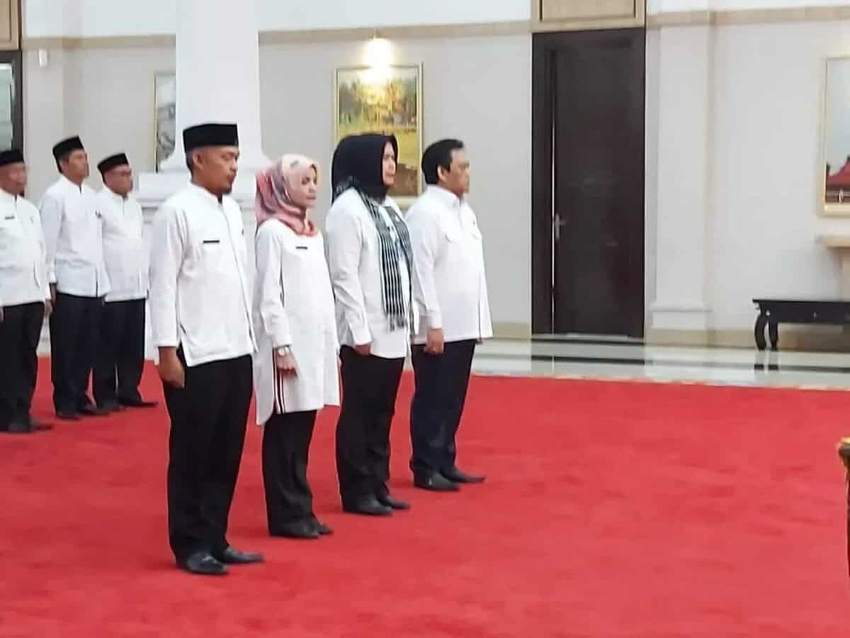 Lantik 4 Pejabat, Gubernur Perkuat Upaya Wujudkan Seluruh Visi Misi