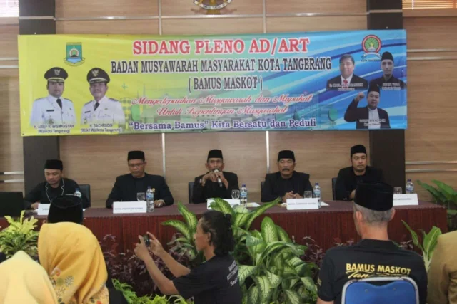 Sidang Pleno AD/ART Bamus Maskot Tangerang Kedepankan Musyawarah Mufakat