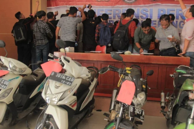 6 Pelaku dan 22 Unit Motor Hasil Kejahatan Diamankan Polisi di Tangerang