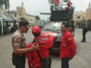 Polsek Batu Ceper Kawal Aksi Gabungan Massa Buruh