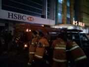 Konsleting Listrik, Mesin ATM HSBC Cabang Karawaci Hangus Terbakar