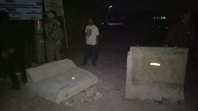Polisi Buru Para Pelaku Perusakan Portal Jalan Sungai Turi di Pakuhaji