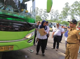 Libur Nataru, Ramp Check Dishub Kota Tangerang: 114 Kendaraan Layak Operasi 1 Balik Kandang