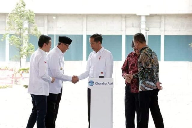 WH Dampingi Jokowi Meresmikan Pabrik Baru Polyethylene PT Chandra Asri