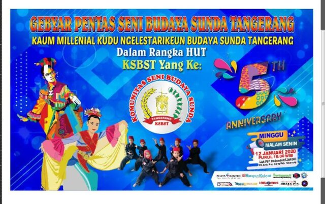 Hut Ke 5 KSBST, Gelar Gebyar Seni Budaya Tangerang