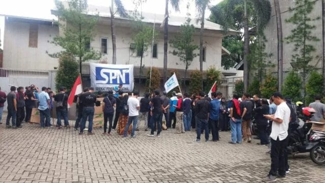 Unras Karyawan PT. Lea Sanent, Polsek Karawaci Lakukan Pengamanan