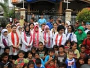 Iriana Jokowi Temui Anak-anak Korban Banjir di Priuk