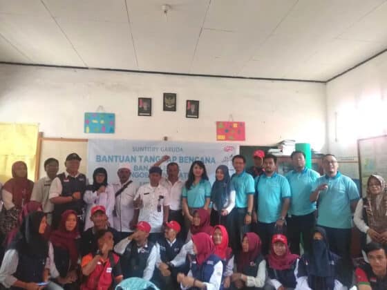PMI Lebak dan Suntory Garuda Gelar Pengobatan Gratis di SDN 1 Banjar Irigasi