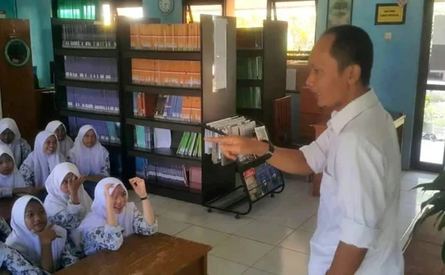 DPK Banten Kampenyekan Kegemaran Membaca di SMKN 8 Pandeglang
