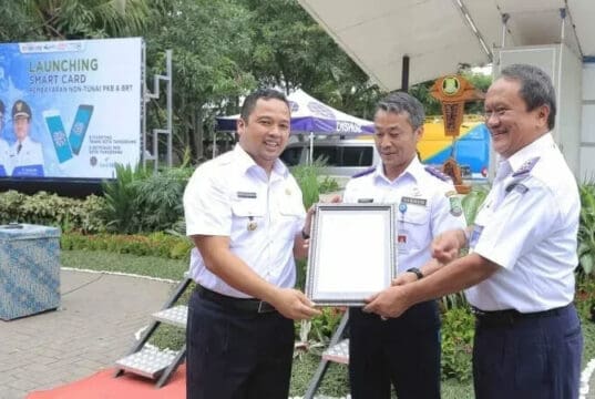 Brilliant, Dishub Kota Tangerang Luncurkan Smart Card PKB dan Sistem Pembayaran Non Tunai BRT Brilliant, Dishub Kota Tangerang Luncurkan Smart Card PKB dan Sistem Pembayaran Non Tunai BRT