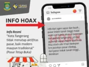 Hoax! Pasar Induk Tanah Tinggi Kota Tangerang Tutup