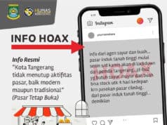 Hoax! Pasar Induk Tanah Tinggi Kota Tangerang Tutup Hoax! Pasar Induk Tanah Tinggi Kota Tangerang Tutup