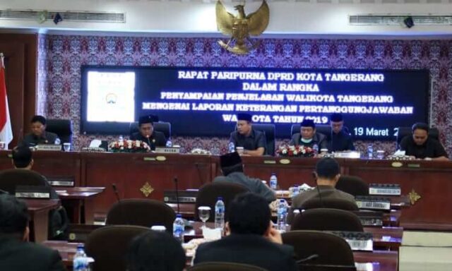 Paripuran DPRD Kota Tangerang, Sachrudin Sampaikan LKPJ 2019