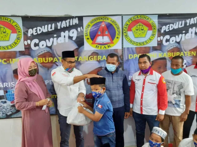 DPC IPHI Kabupaten Tangerang dan LSM Biak Santuni 250 Anak Yatim Piatu