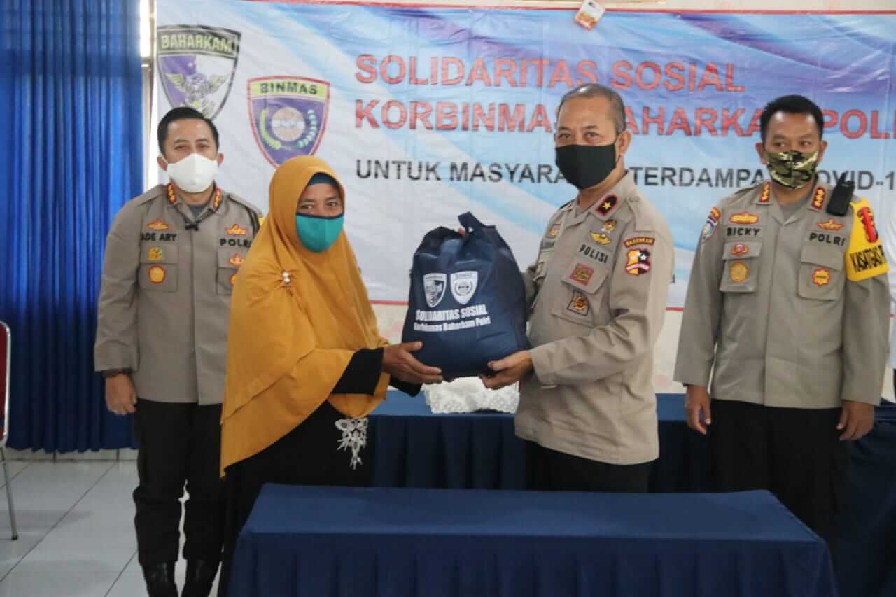 Pandemi Corona, Direktorat Bintibmas Baharkam Polri Galang Aksi Solidaritas di Tangerang