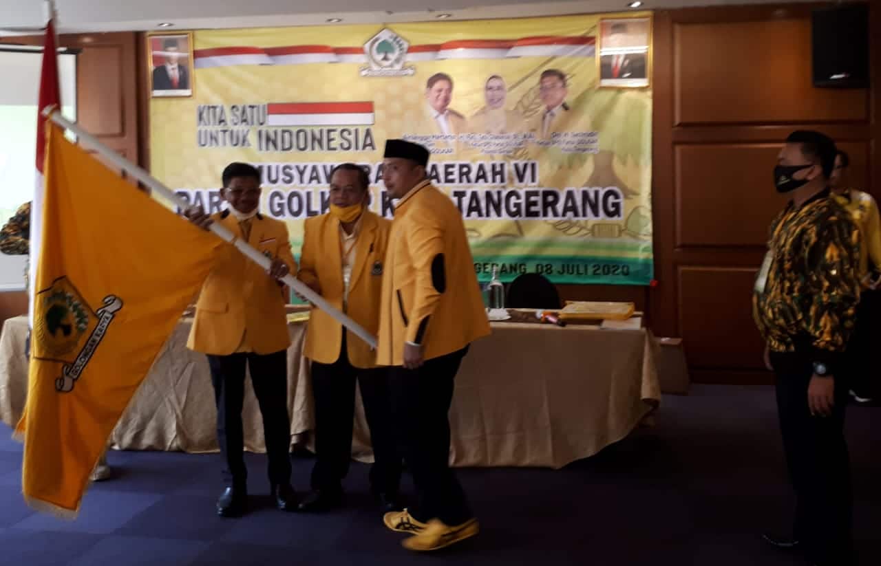 Secara Aklamasi, Sachrudin Kembali Pimpin Partai Golkar Kota Tangerang