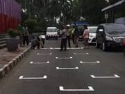 Operasi Patuh Kalimaya 2020, Polresta Tangerang Terapkan Jaga Jarak Pemotor Mirip Start MotoGP